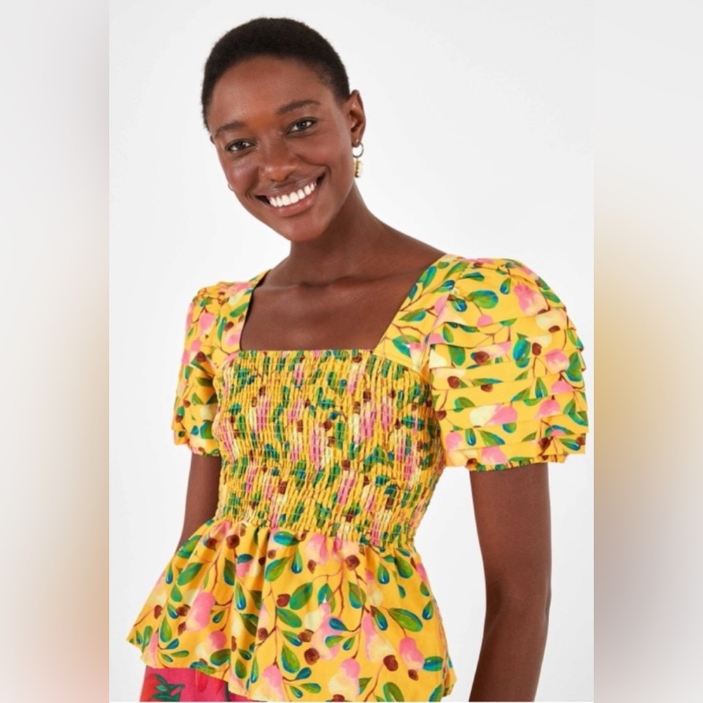 Farm Rio‎ Mini Cashew Smocked Top